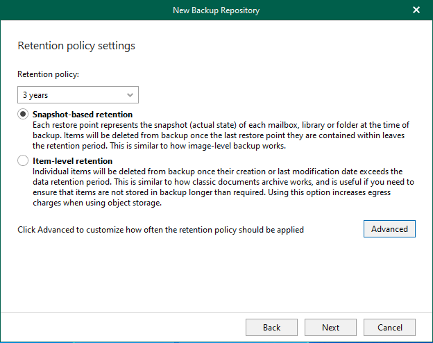 A screenshot of a computer backup policy
AI-generated content may be incorrect.